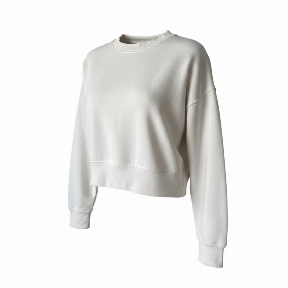 Wild Fable Ivory Cropped Pullover Sweater Size S off white - Picture 4 of 5